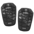 Pair of black G-FORM shin guards with silver graphics and SmartFlex branding.