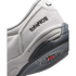 Close-up of a grey Nike Total 90 III shoe's heel featuring the "total90III" logo, a small swoosh, and a textured grey and black sole with a red accent.